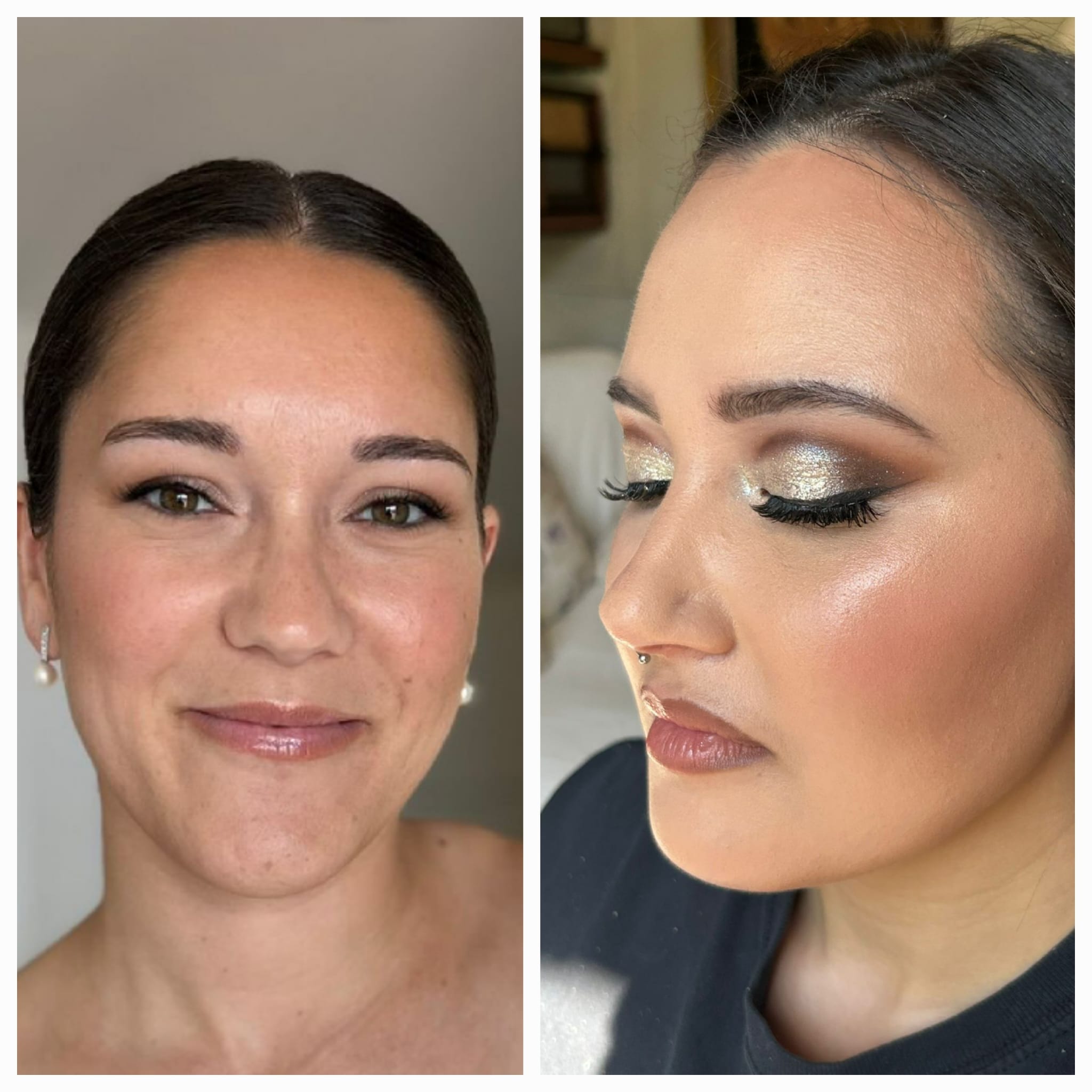 Maquillaje natural y glam realizado por maquilladora profesional en Barcelona