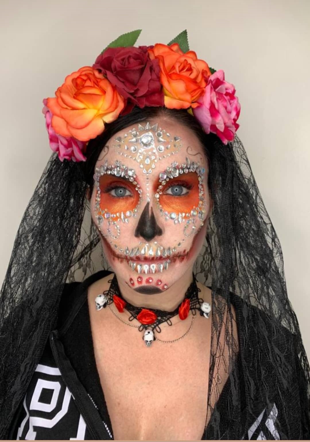 Maquillaje Halloween a domicilio Barcelona estilo catrina